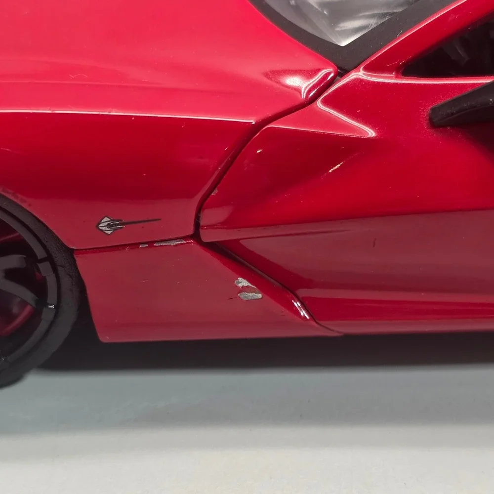 Jada Toys 2009 Corvette Stingray Concept Red 1/24 Diecast Car 92386 Muscle